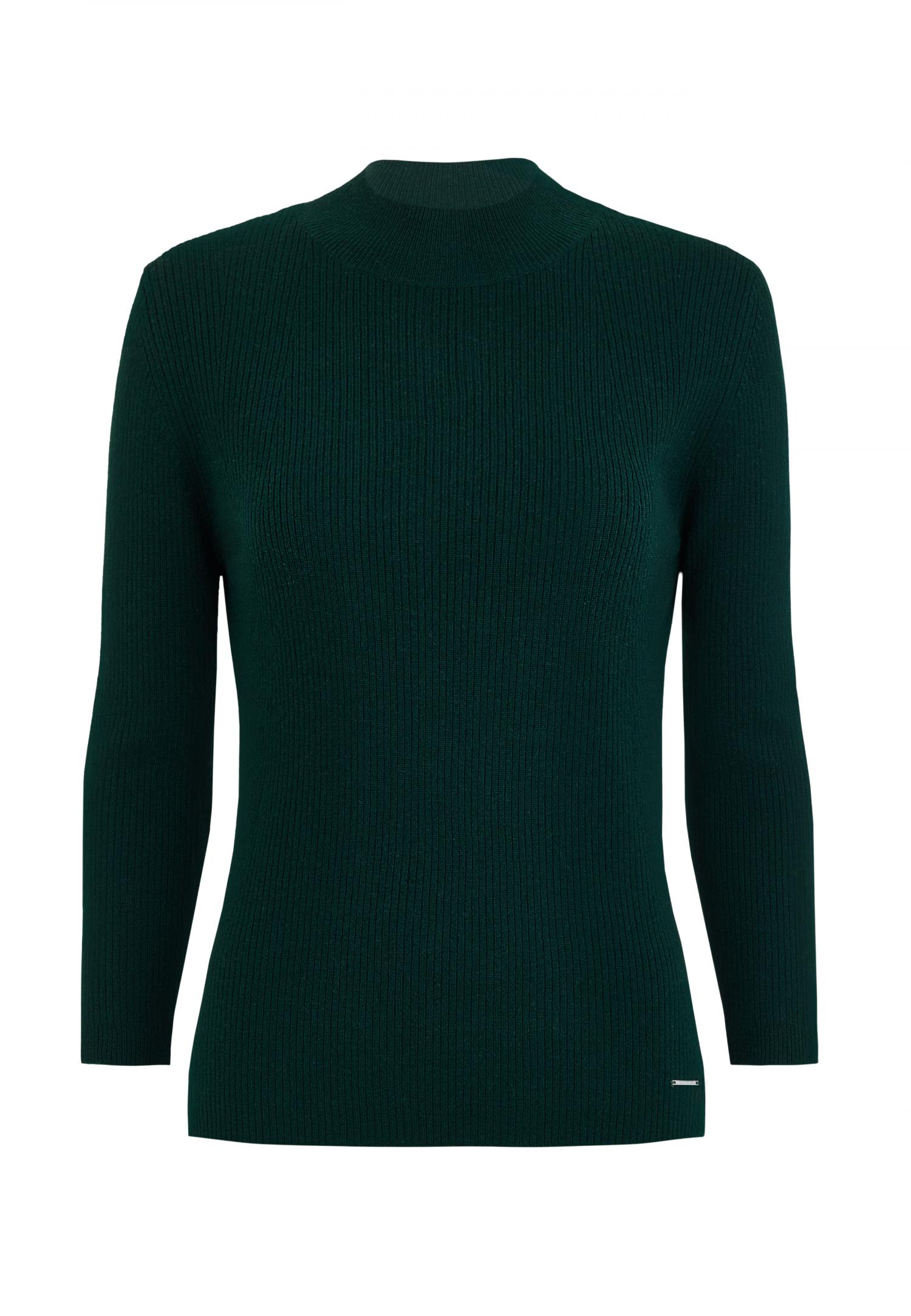 W25-00CH0307 Mock neck sweater with 3/4 sleeves