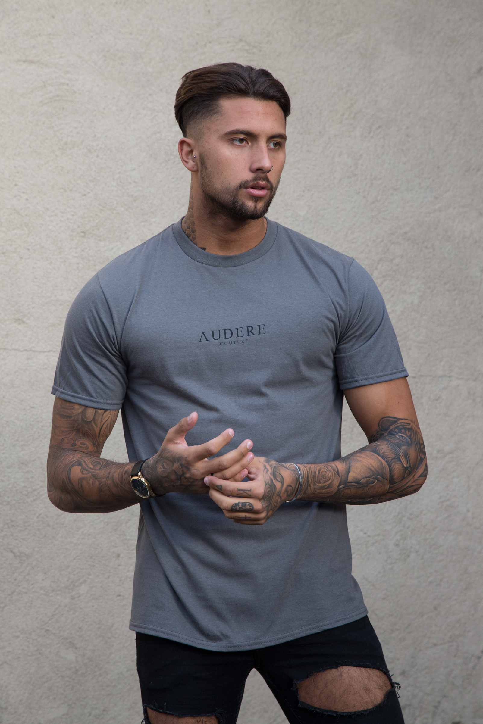 Charcoal T-Shirt – Audere Couture