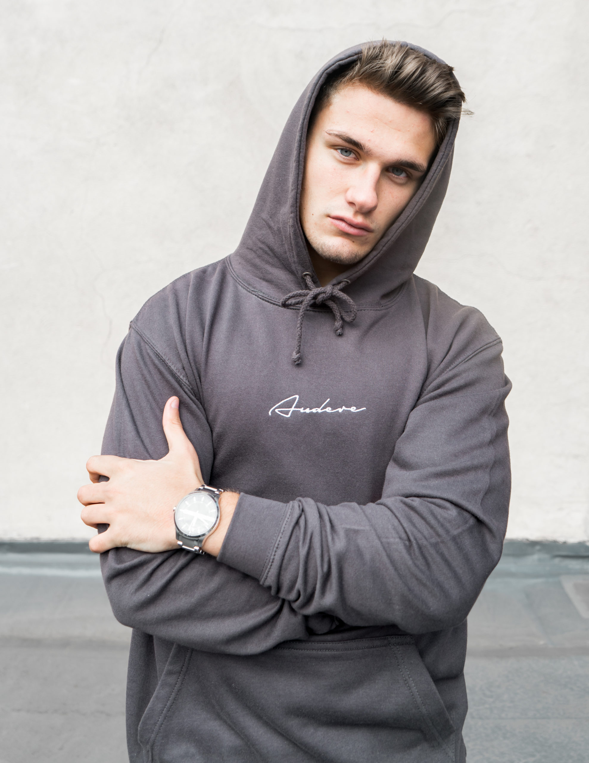 Steel Script Hoodie – Audere Couture