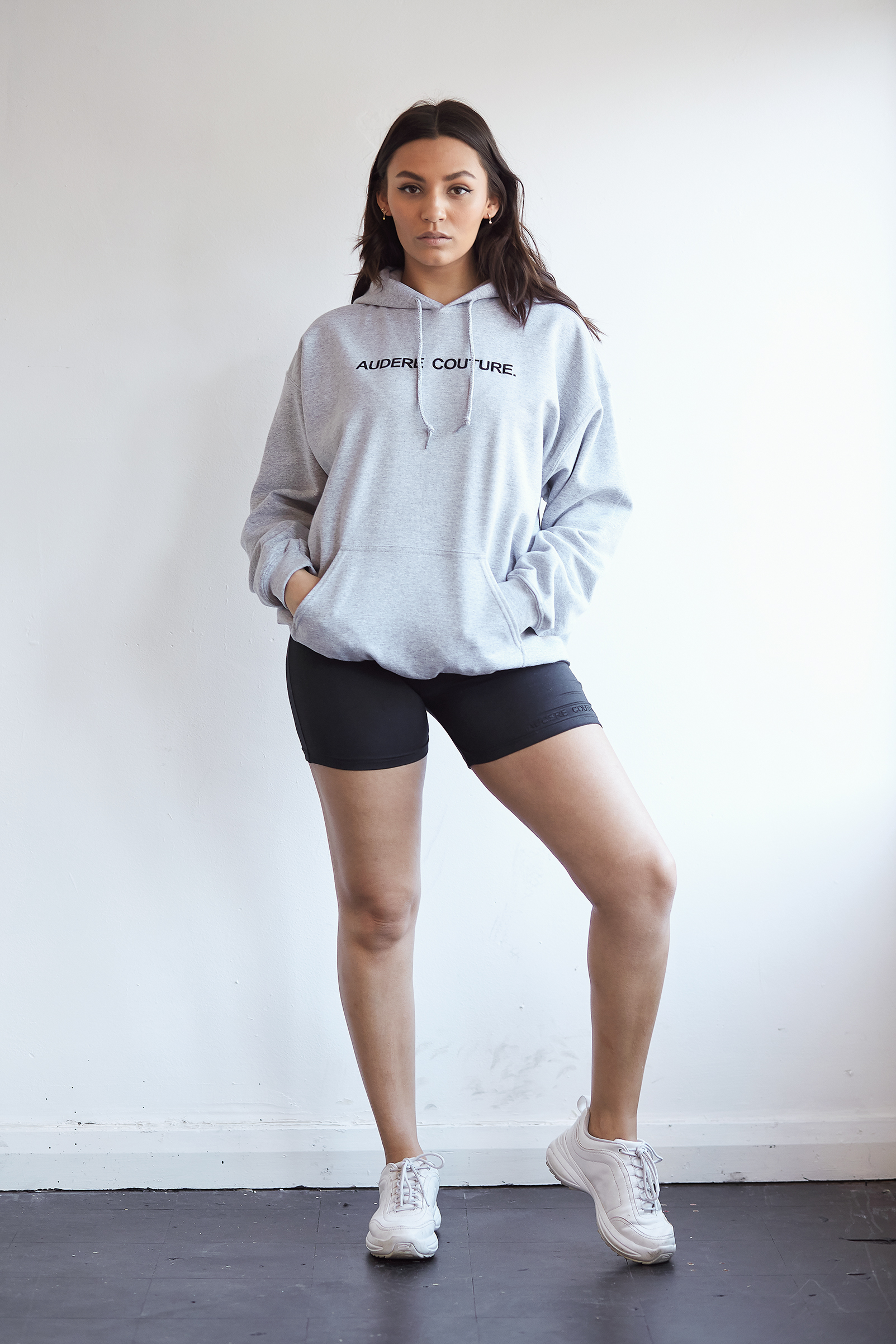 Black fuzzy hoodie clearance