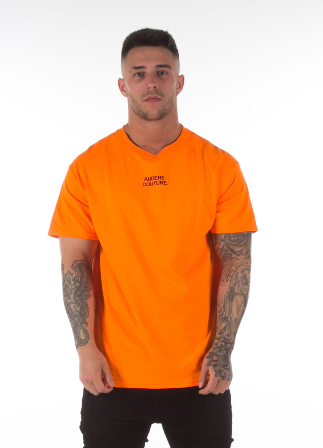neon orange t shirt