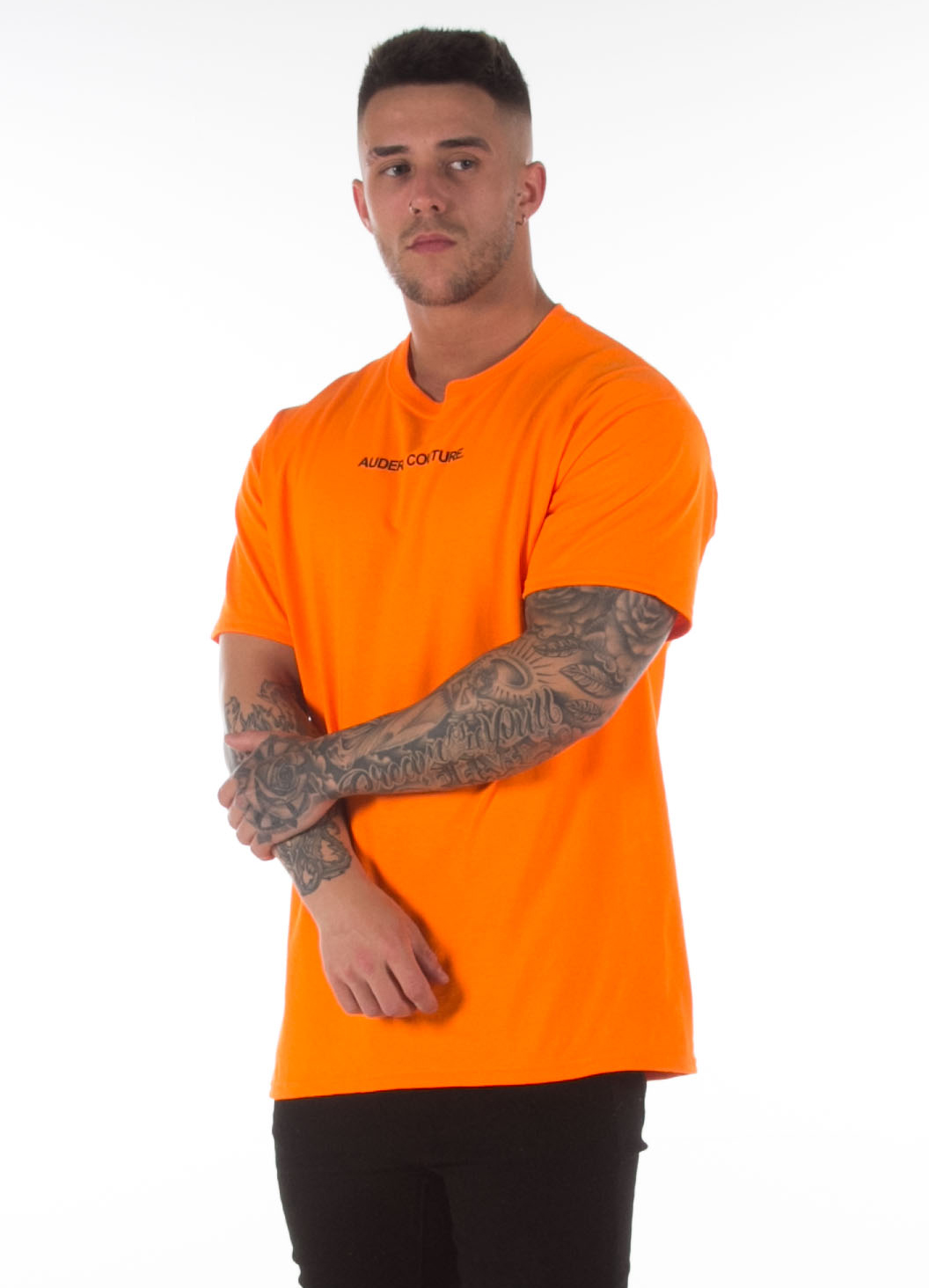 neon orange t shirt