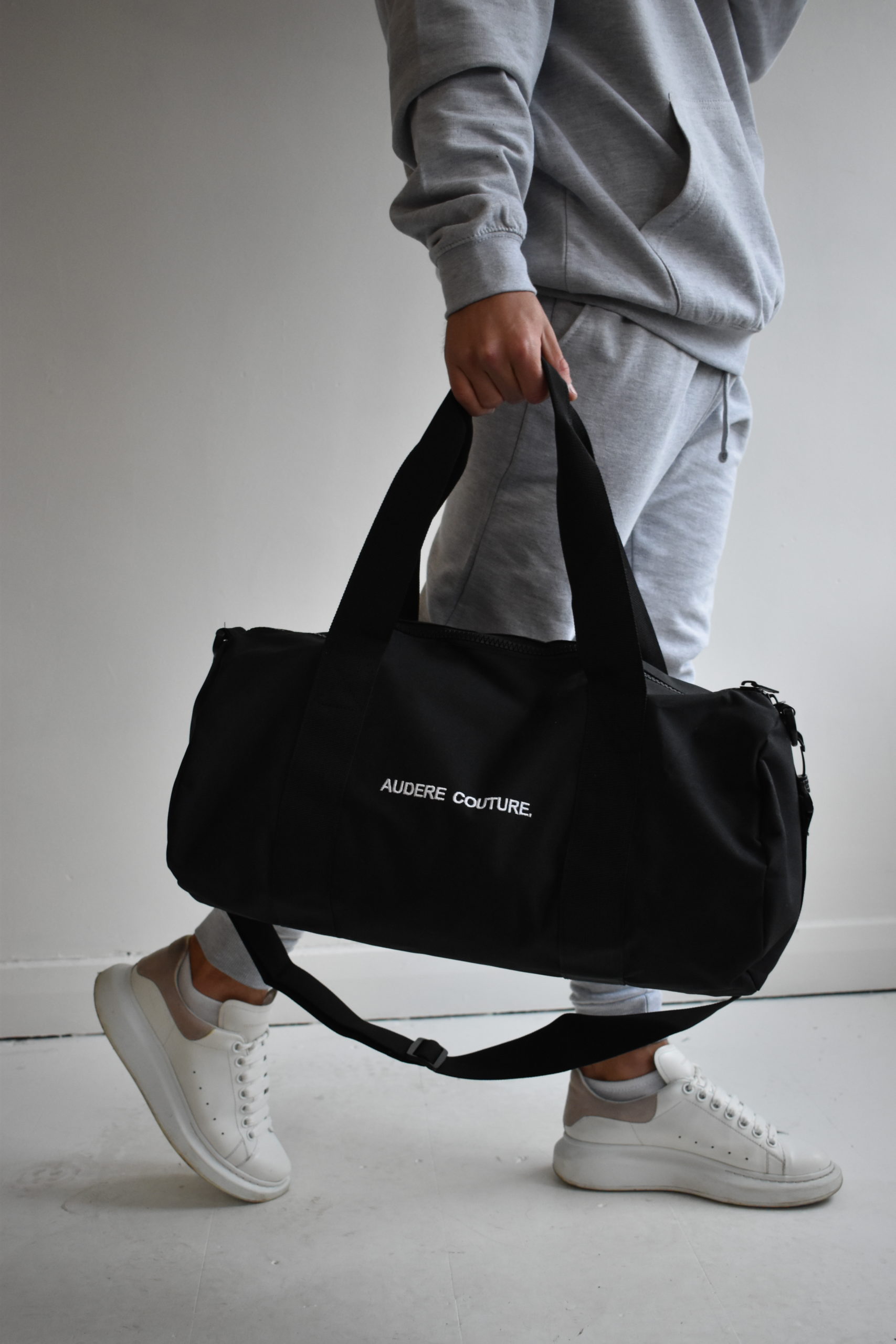 Black & White Gym Duffle Bag – Audere Couture